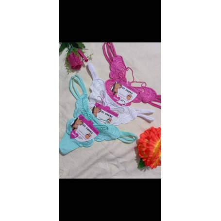 Strings en Dentelle Finesse – Trio de Couleurs Vivantes pour Élégance au Quotidien Dakar