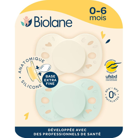 Tétines Anatomiques Biolane – Confort Doux et Naturel pour Bébé