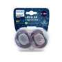 Philips Avent Sucette Ultra Air Nuit avec Panneau Lumineux 2 Pièces (Age : 6 à 18 mois/Rose)